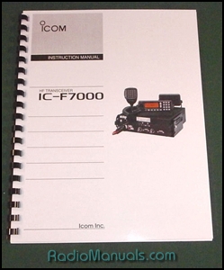 Icom IC-F7000 Instruction Manual Icom IC-F7000 Instruction Manual